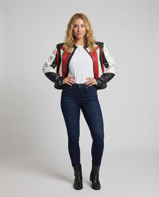 Giacca Blouson Donna Stile Racing Casual - Brentozzi