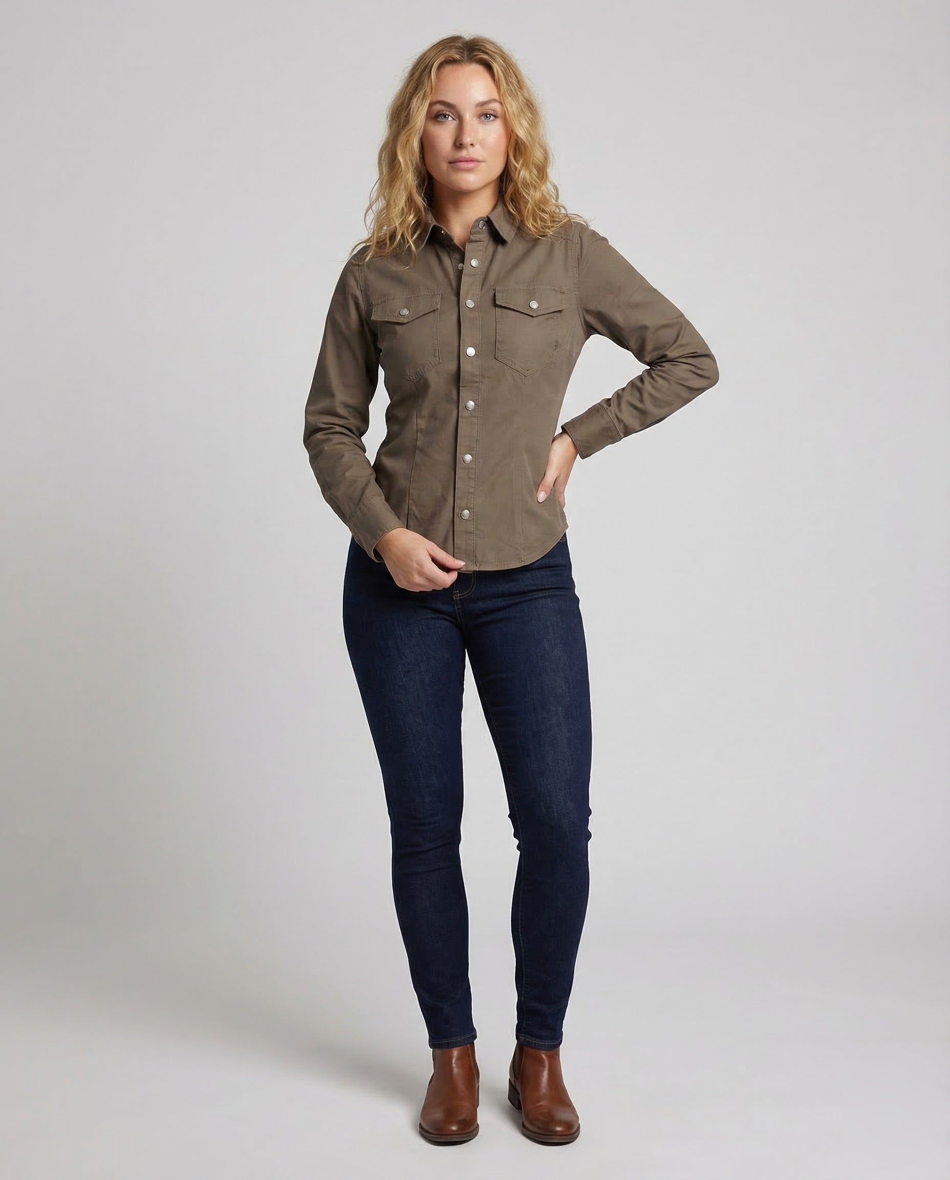 Camicia Donna in Cotone Sfiancata - Brentozzi