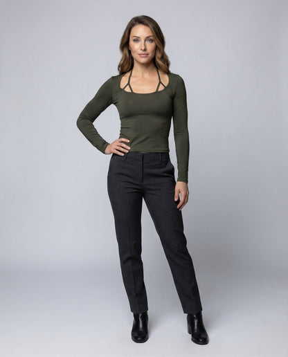 Maglia Donna Manica Lunga con Spacco - Brentozzi