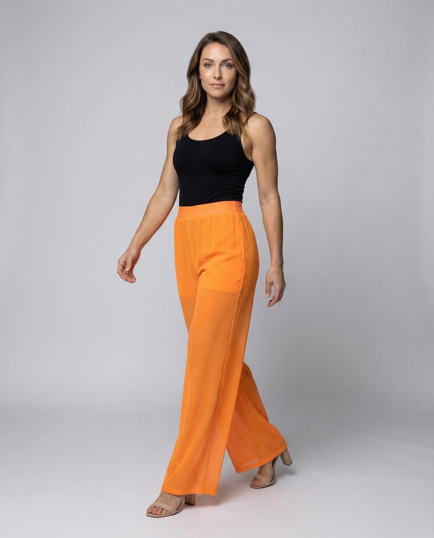 Pantaloni Donna in Mesh Vestibilità Ampia - Brentozzi