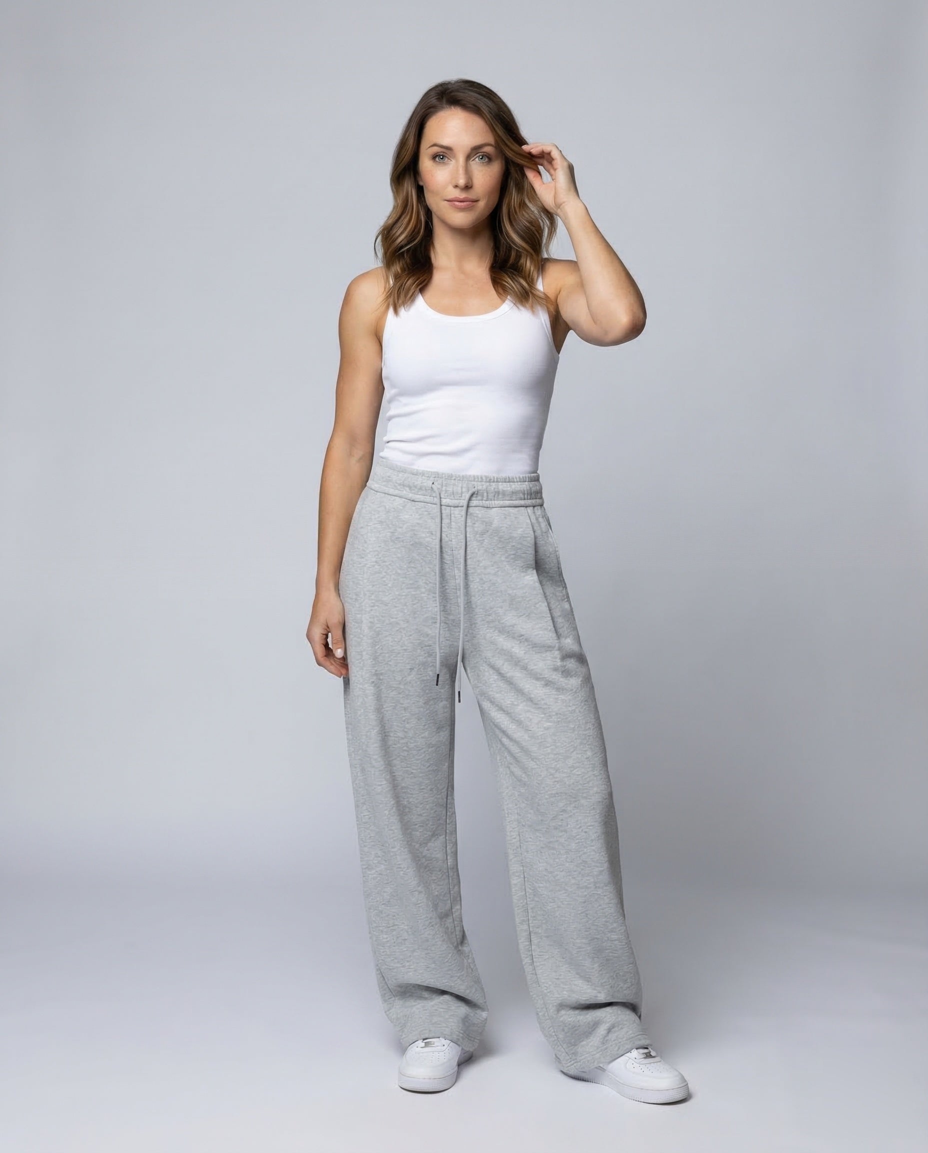 Pantaloni Donna in Cotone Vestibilità Ampia - Brentozzi
