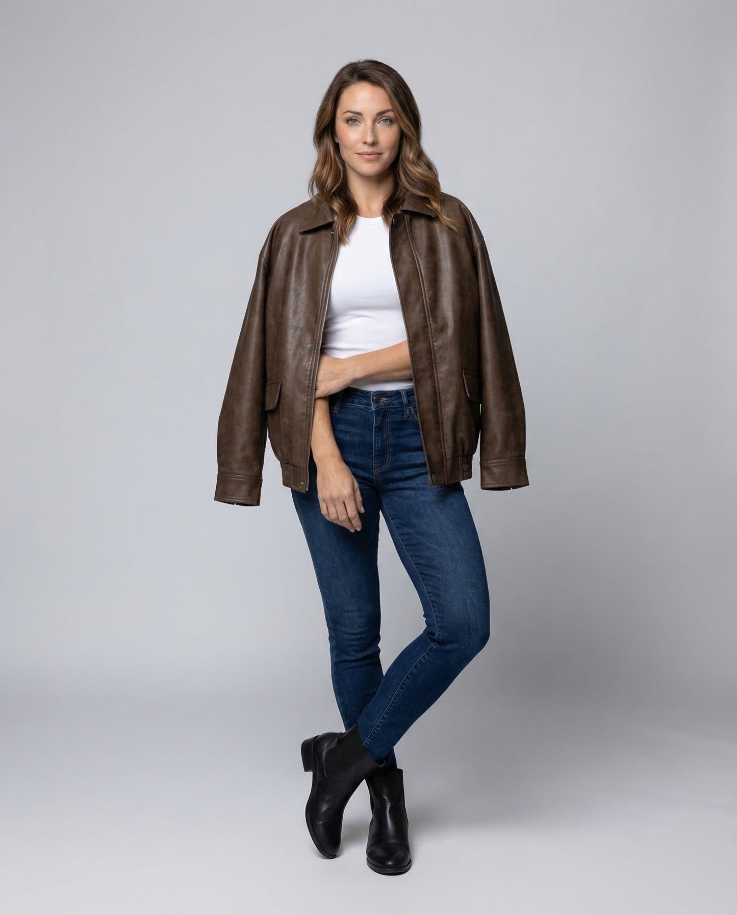 Giacca Donna in Ecopelle Stile Vintage - Brentozzi