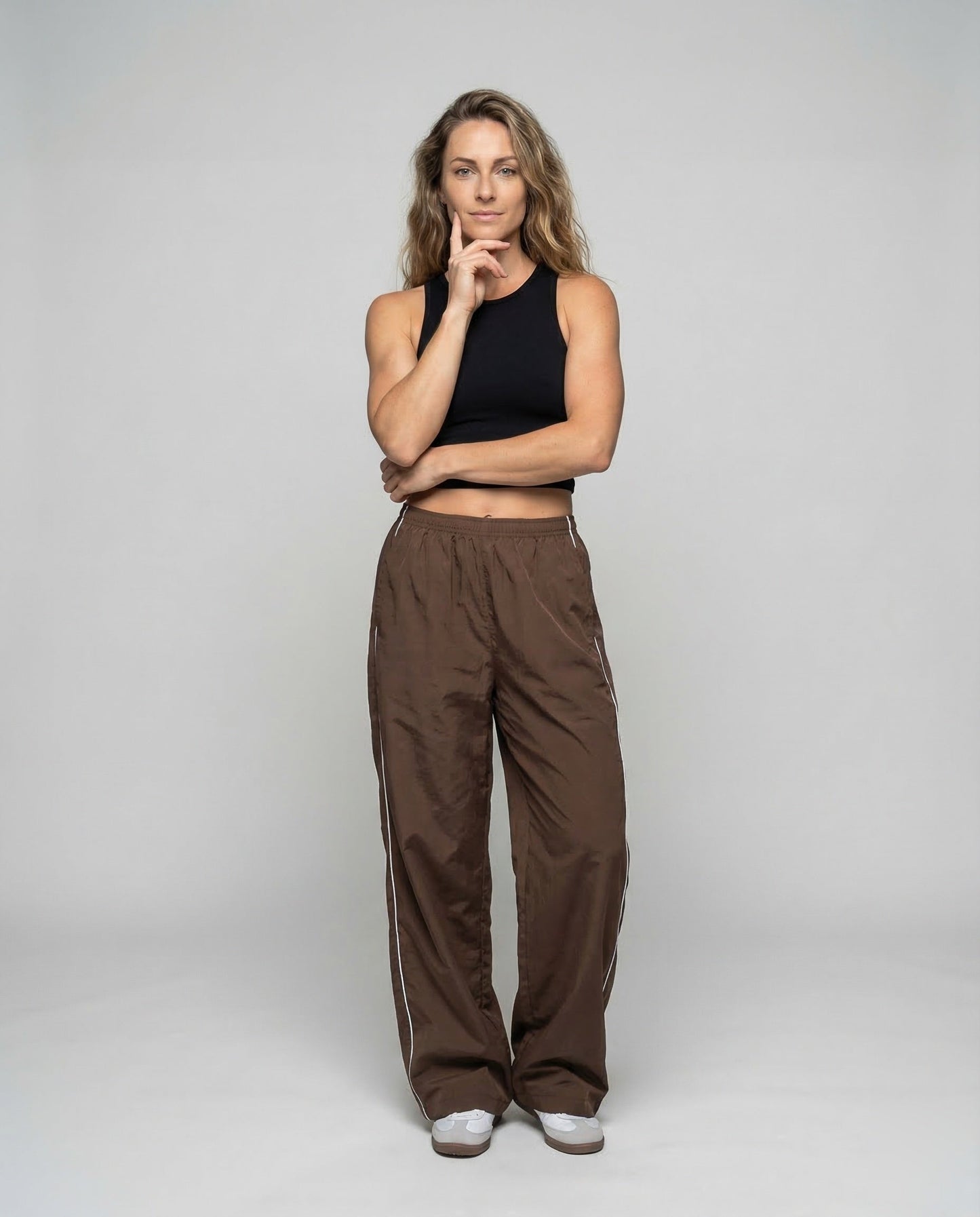 Pantaloni Allenamento Donna Vita Alta Elasticizzati - Brentozzi