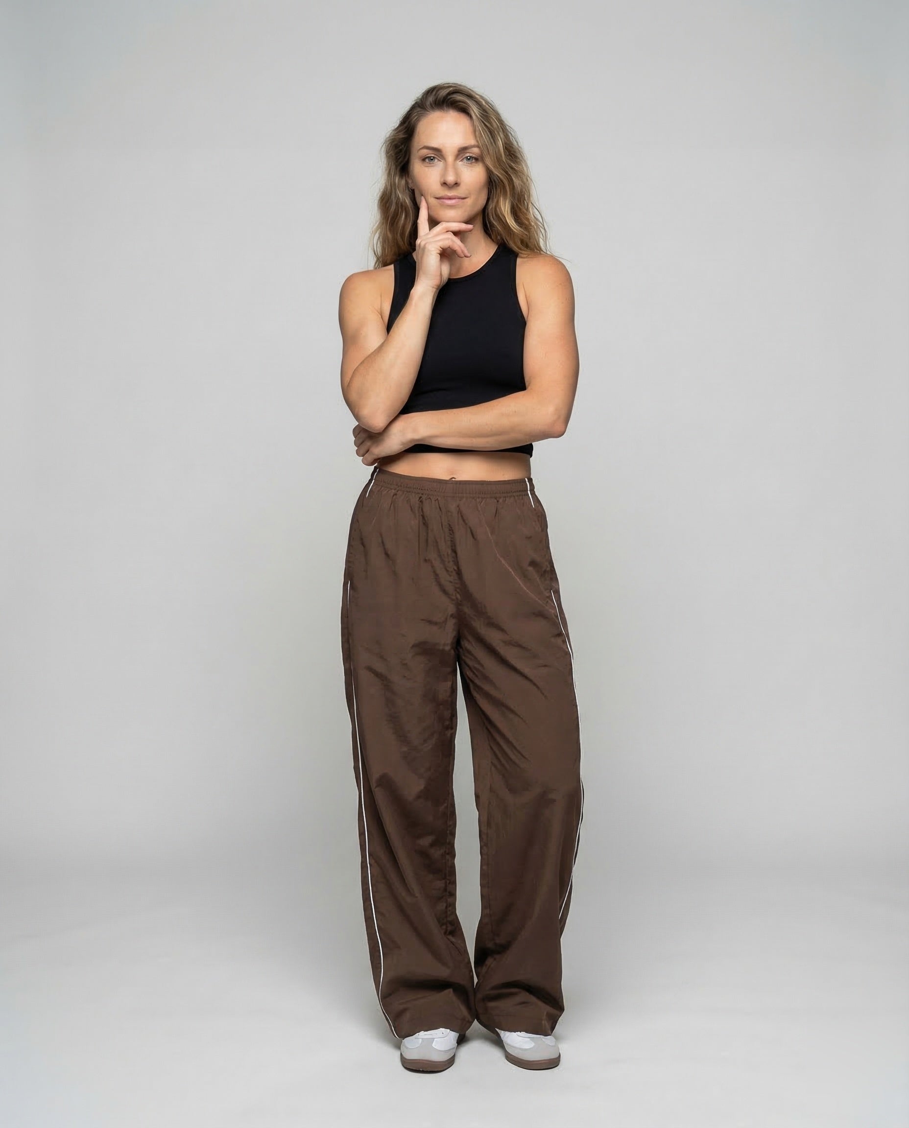 Pantaloni Allenamento Donna Vita Alta Elasticizzati - Brentozzi