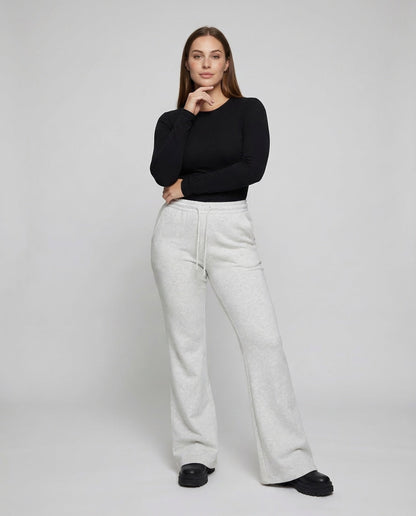 Pantaloni Jogging Donna Vita Alta Taglio Svasato - Brentozzi