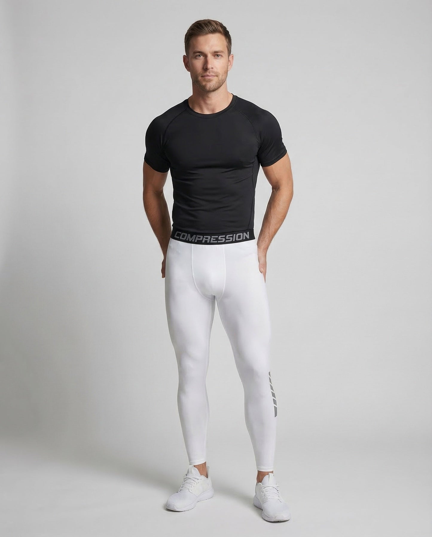 Leggings Compressione Uomo Capri Elasticizzati - Brentozzi