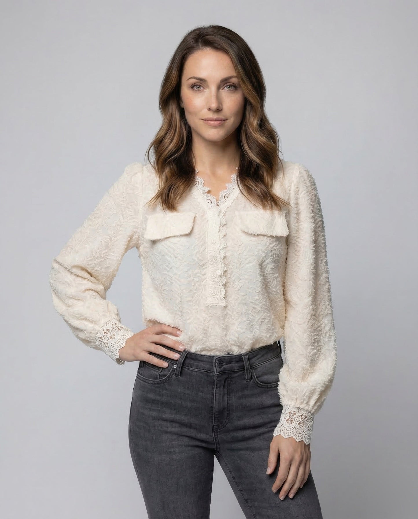 Cardigan Donna in Maglia Scollo a V - Brentozzi