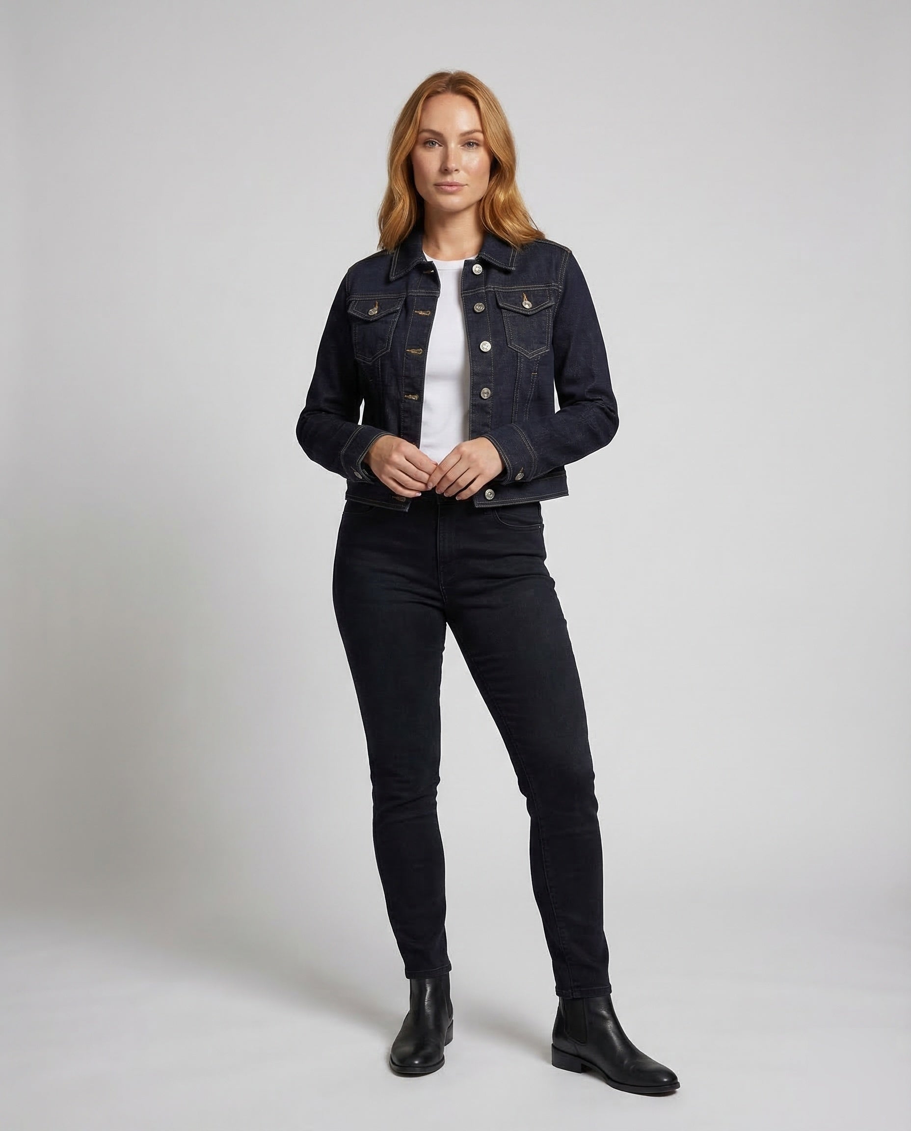 Giacca Jeans Donna Boxy Corto - Brentozzi