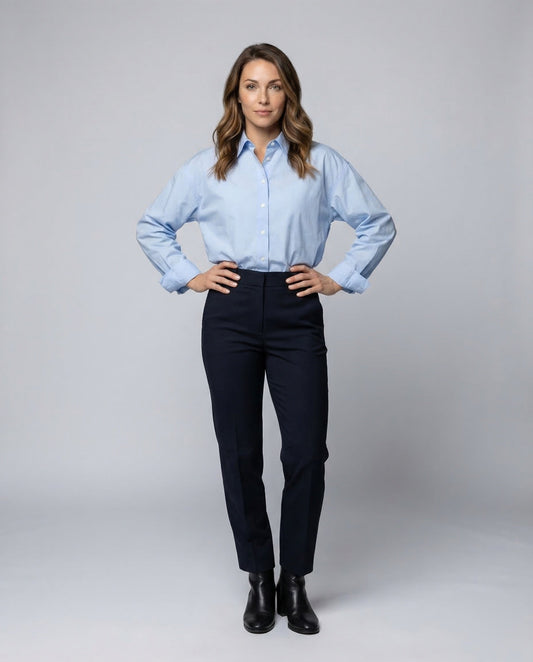 Camicia Oversize Donna Cotone Manica Lunga - Brentozzi