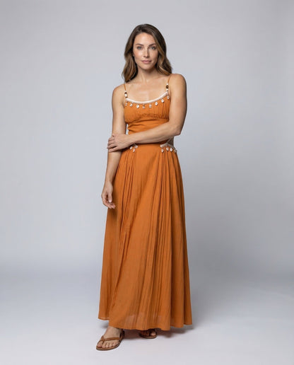 Abito Maxi Donna con Spalline Sottili - Brentozzi