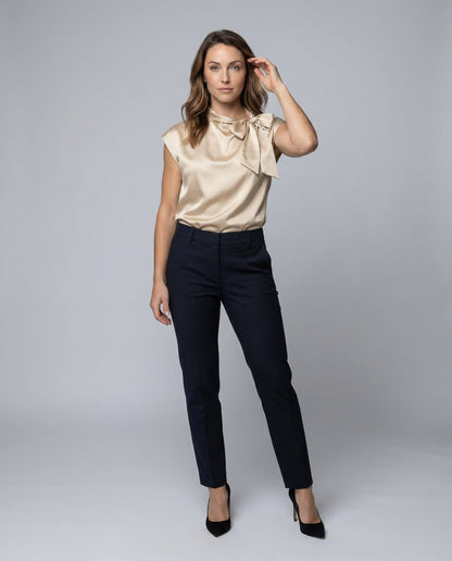 Donna in Satin Collo con Fiocco - Brentozzi