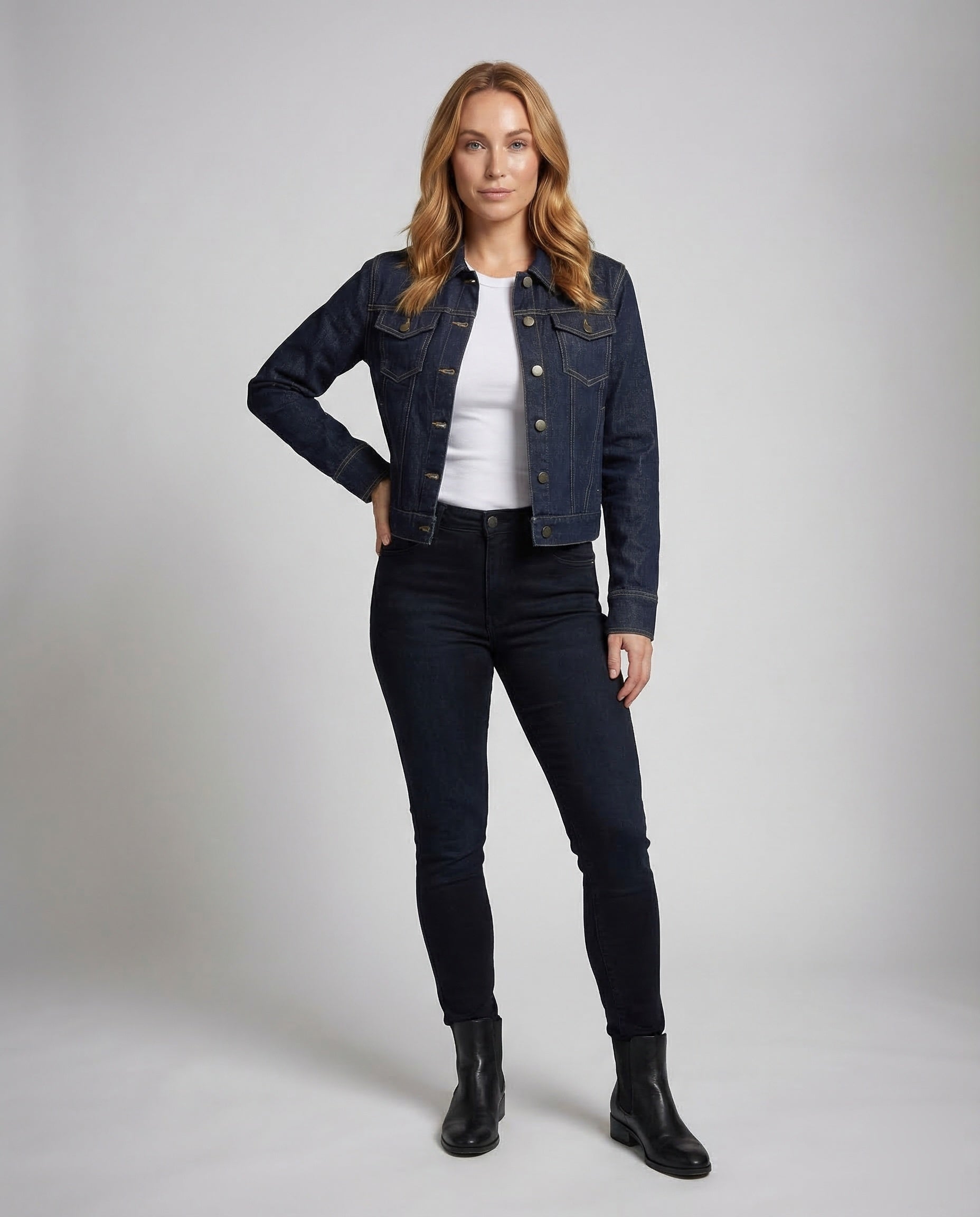 Giacca Denim Donna Taglio Sfiancato - Brentozzi