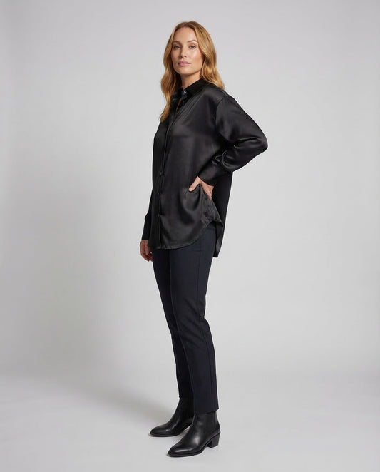 Camicia Donna in Satin Vestibilità Oversize - Brentozzi