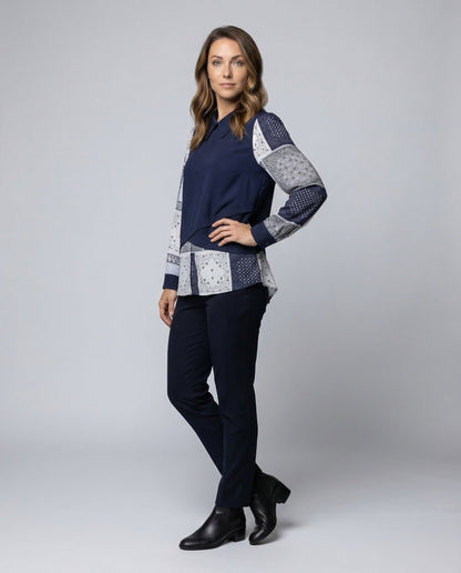 Donna Lagenlook Scollo V Estivo Morbido - Brentozzi