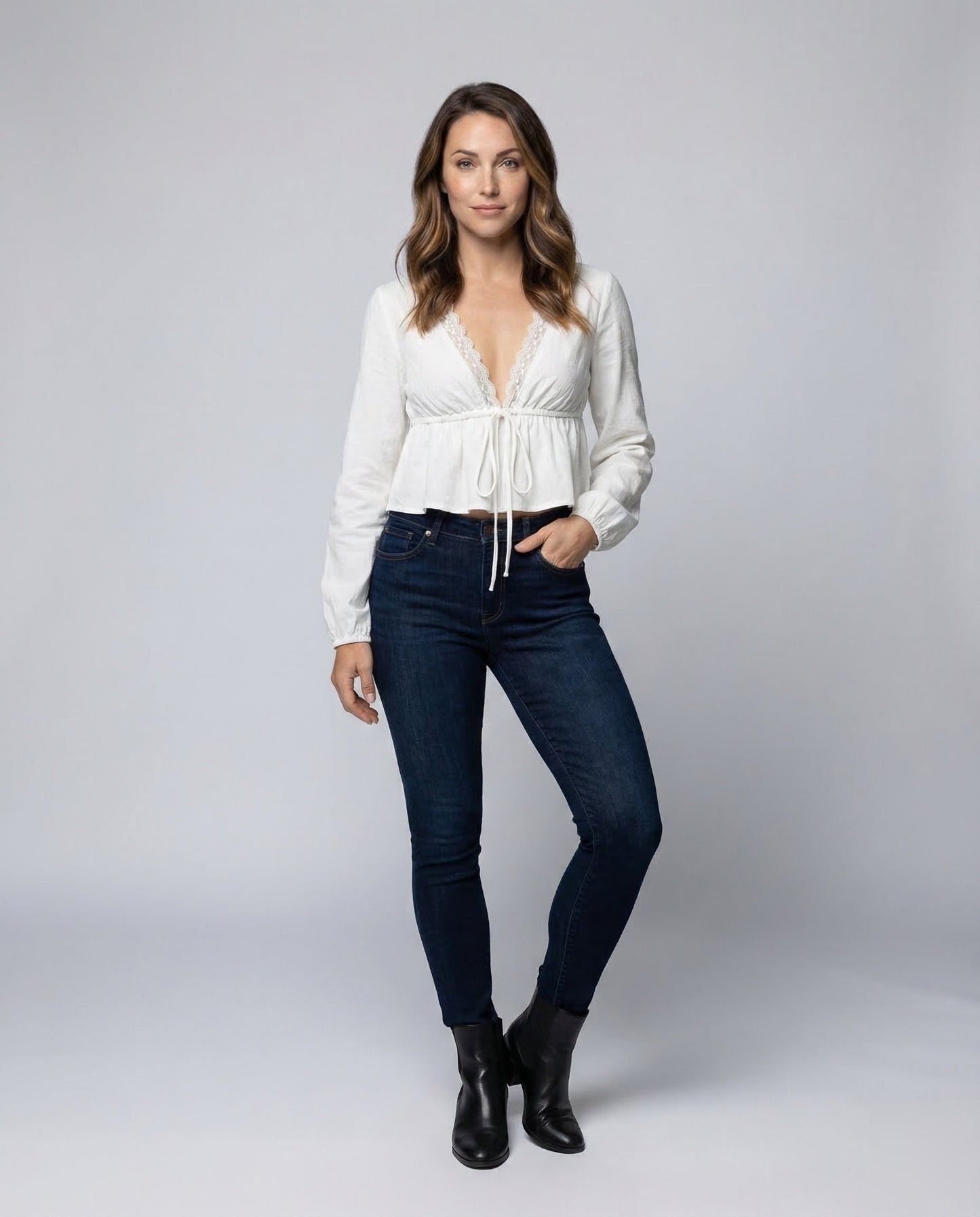 Blusa Donna in Pizzo Stile Boho Svasata - Brentozzi