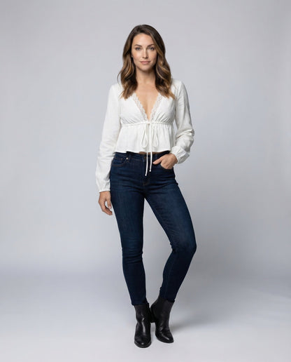 Blusa Donna in Pizzo Stile Boho Svasata - Brentozzi