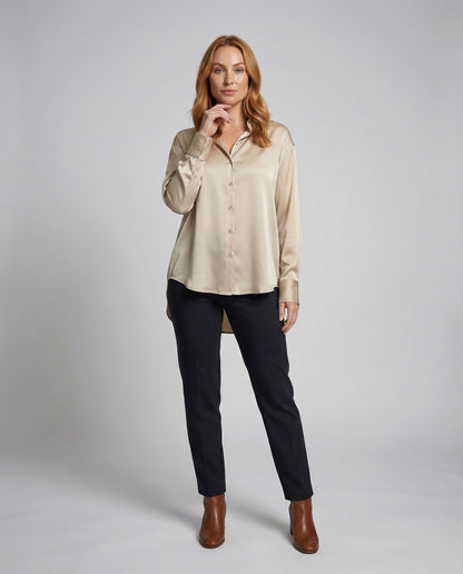 Camicia Donna in Raso Vestibilità Oversize - Brentozzi