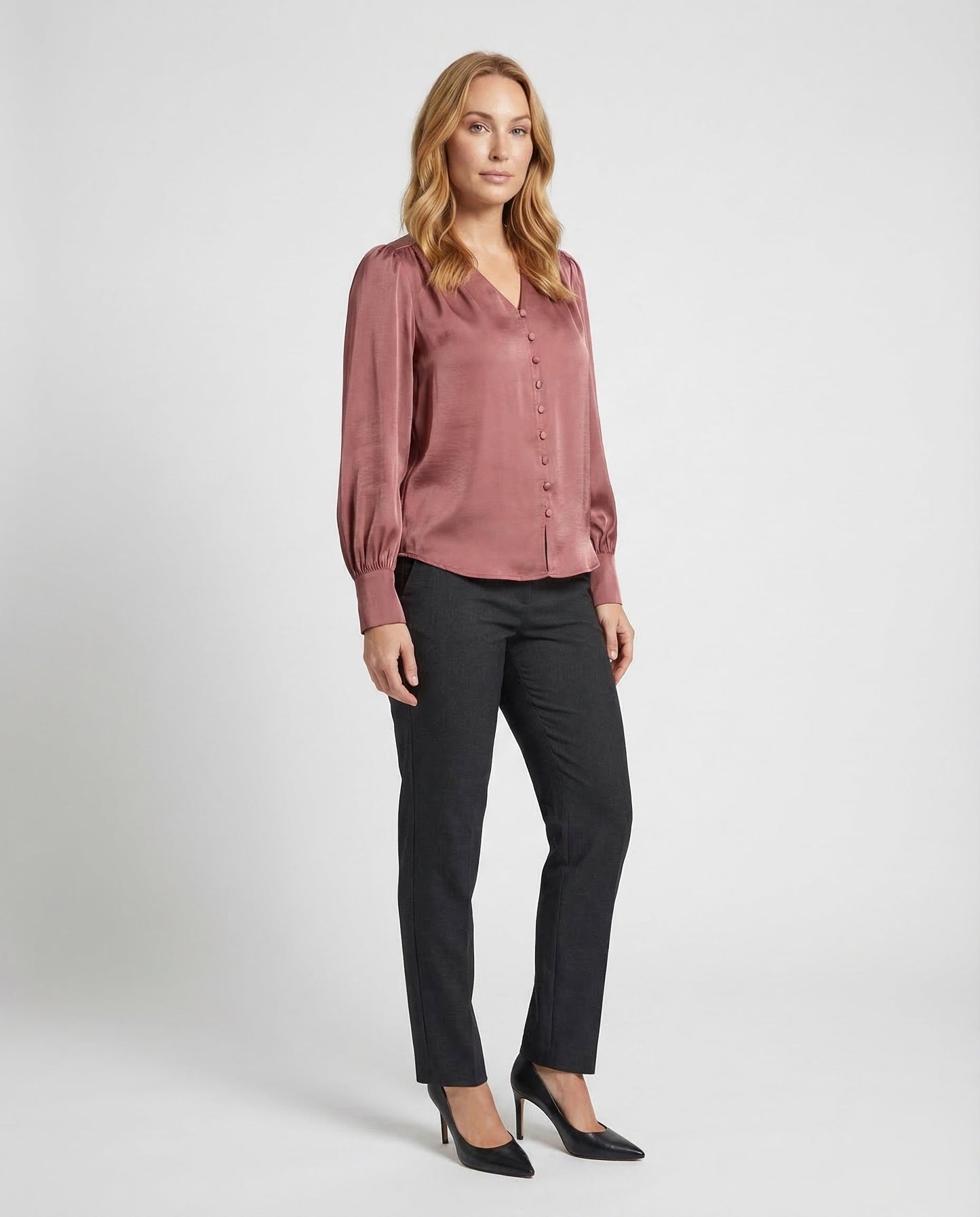 Blusa Donna Scollo a V Elegante - Brentozzi
