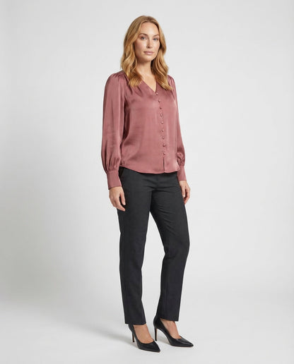 Blusa Donna Scollo a V Elegante - Brentozzi