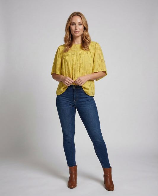Blusa Donna Jacquard Manica Corta - Brentozzi
