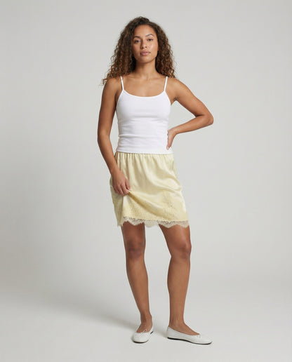 Sottoveste Donna in Satin con Pizzo - Brentozzi