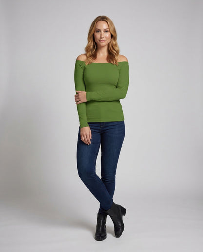 Camicia Donna Scollo Bardot Manica Lunga - Brentozzi