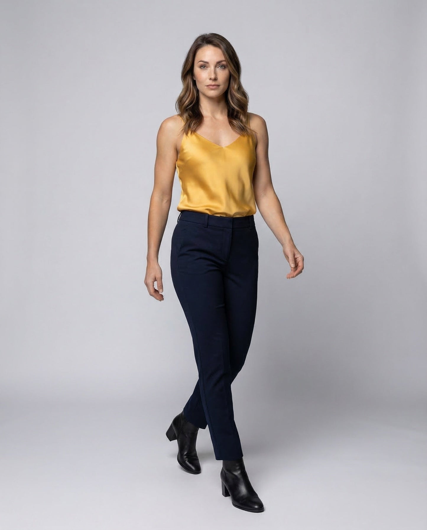 Spalline Sottili Donna in Satin Scollo a V - Brentozzi