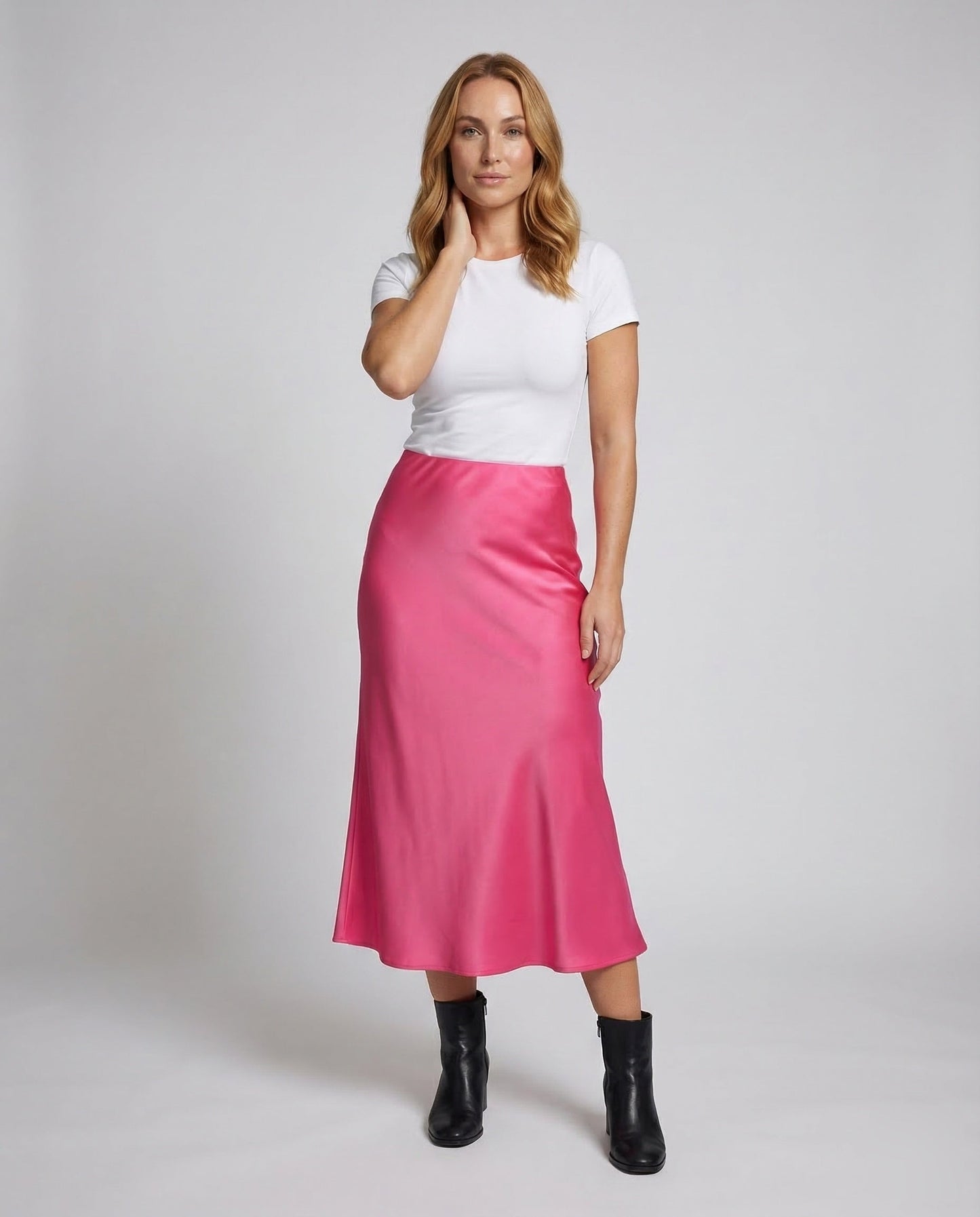 Gonna Midi Donna in Viscosa Taglio A - Brentozzi