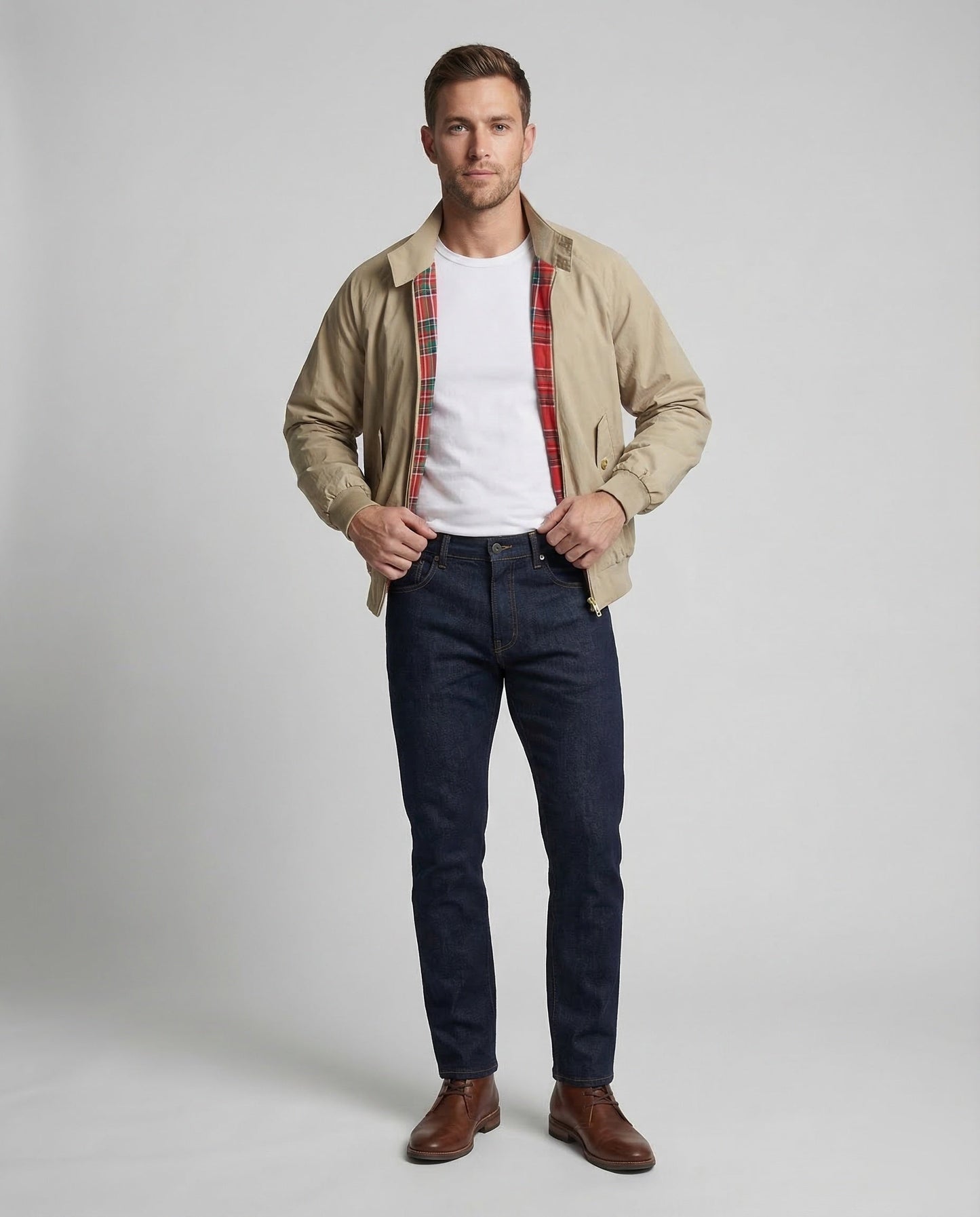Giacca Blouson Uomo Fantasia Quadri Regular Fit - Brentozzi