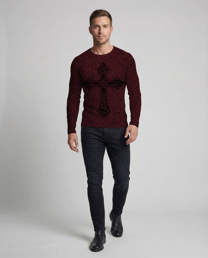 Maglia Uomo Manica Lunga Stampa Regular Fit - Brentozzi