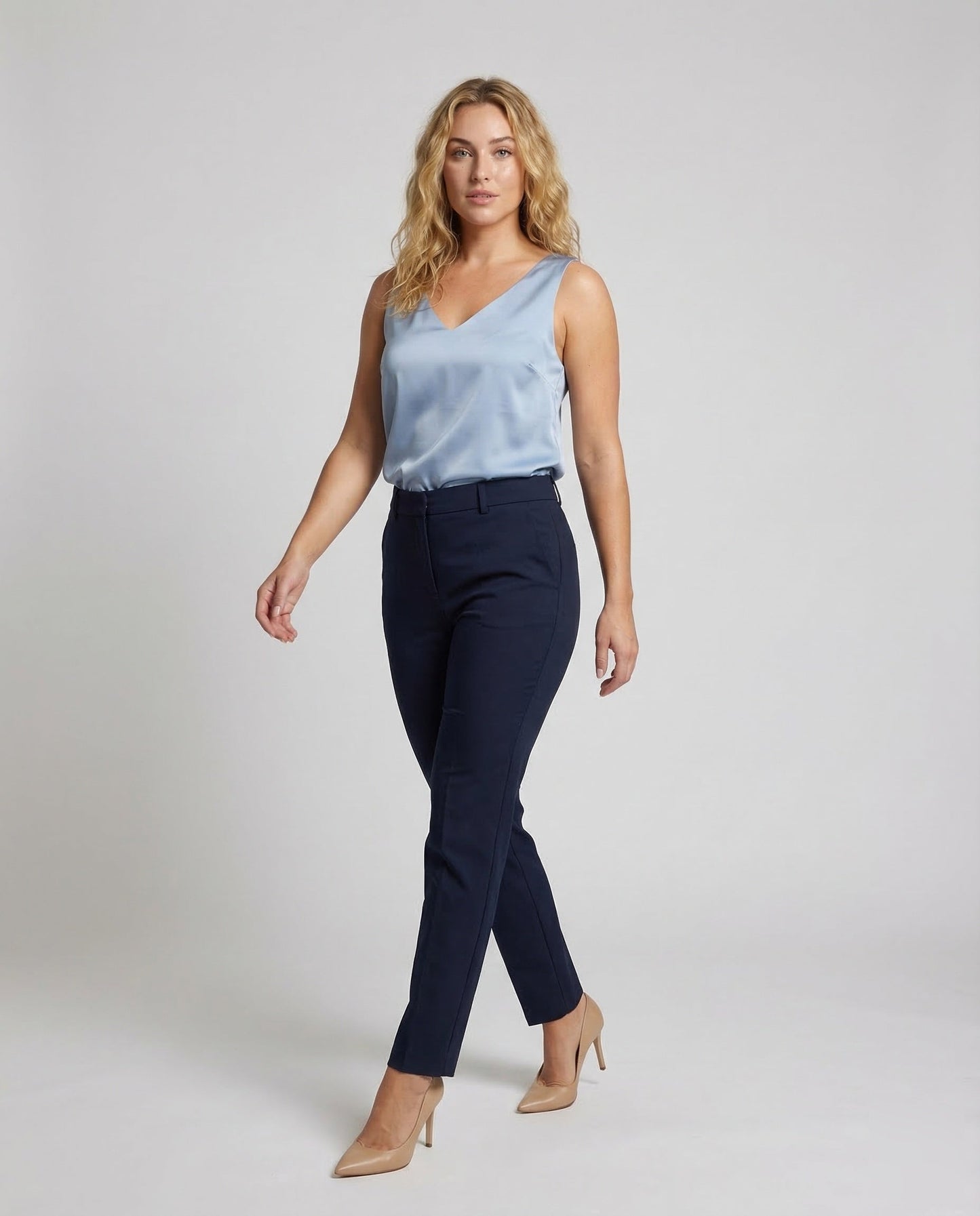 Camisole Donna in Satin Scollo a V - Brentozzi