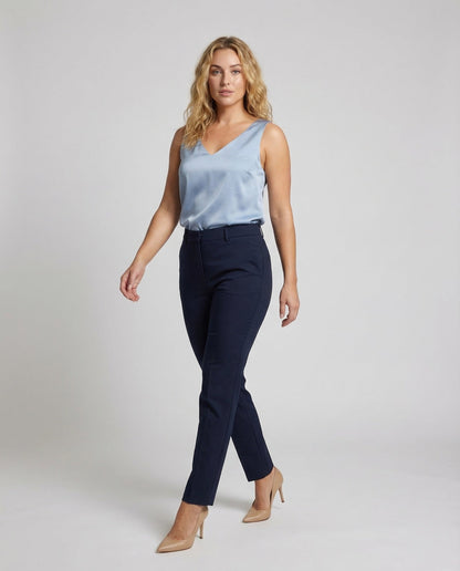 Camisole Donna in Satin Scollo a V - Brentozzi
