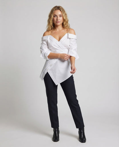Blusa Donna Scollo Bardot a Portafoglio - Brentozzi