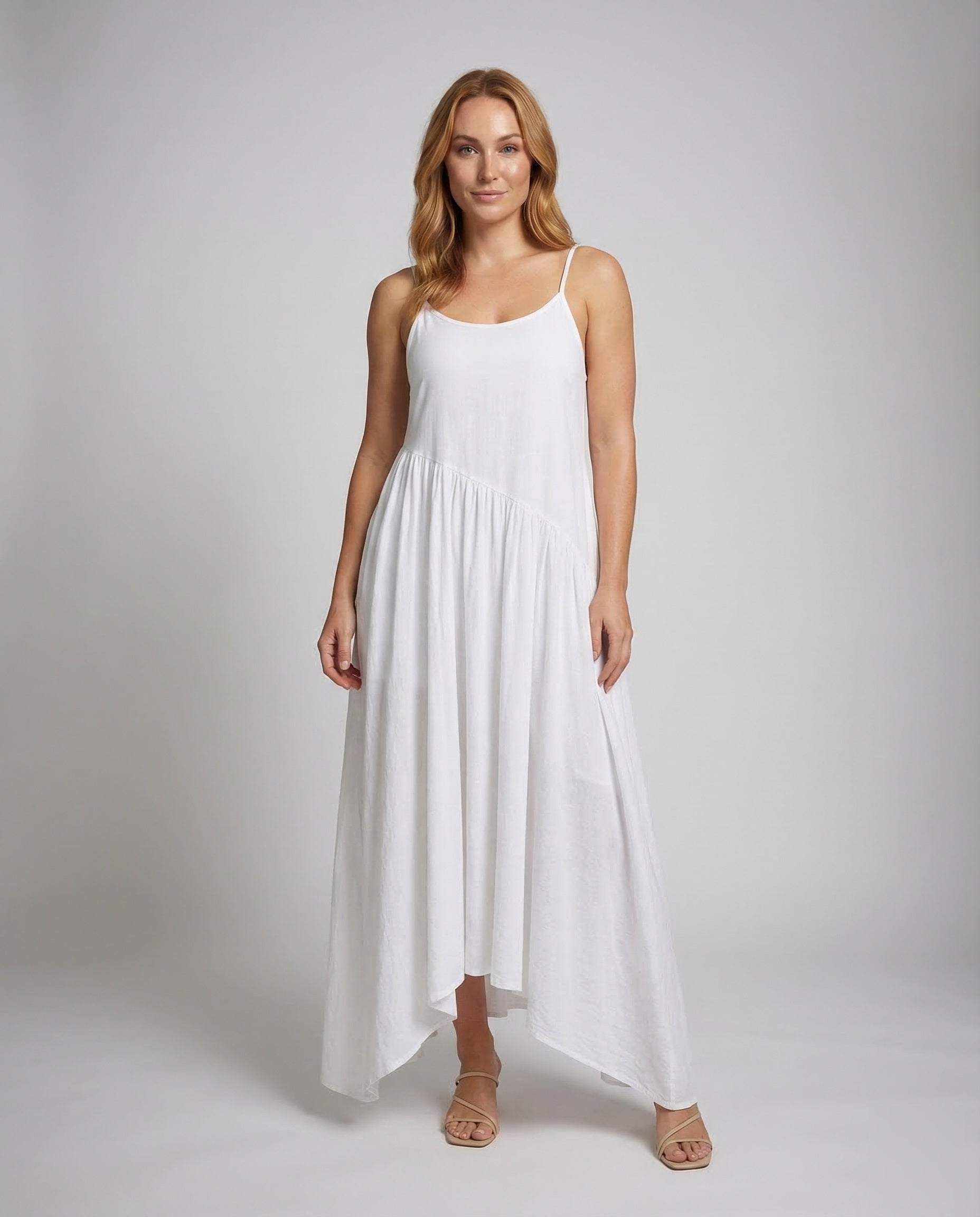 Abito Donna a Balze con Spalline Sottili - Brentozzi
