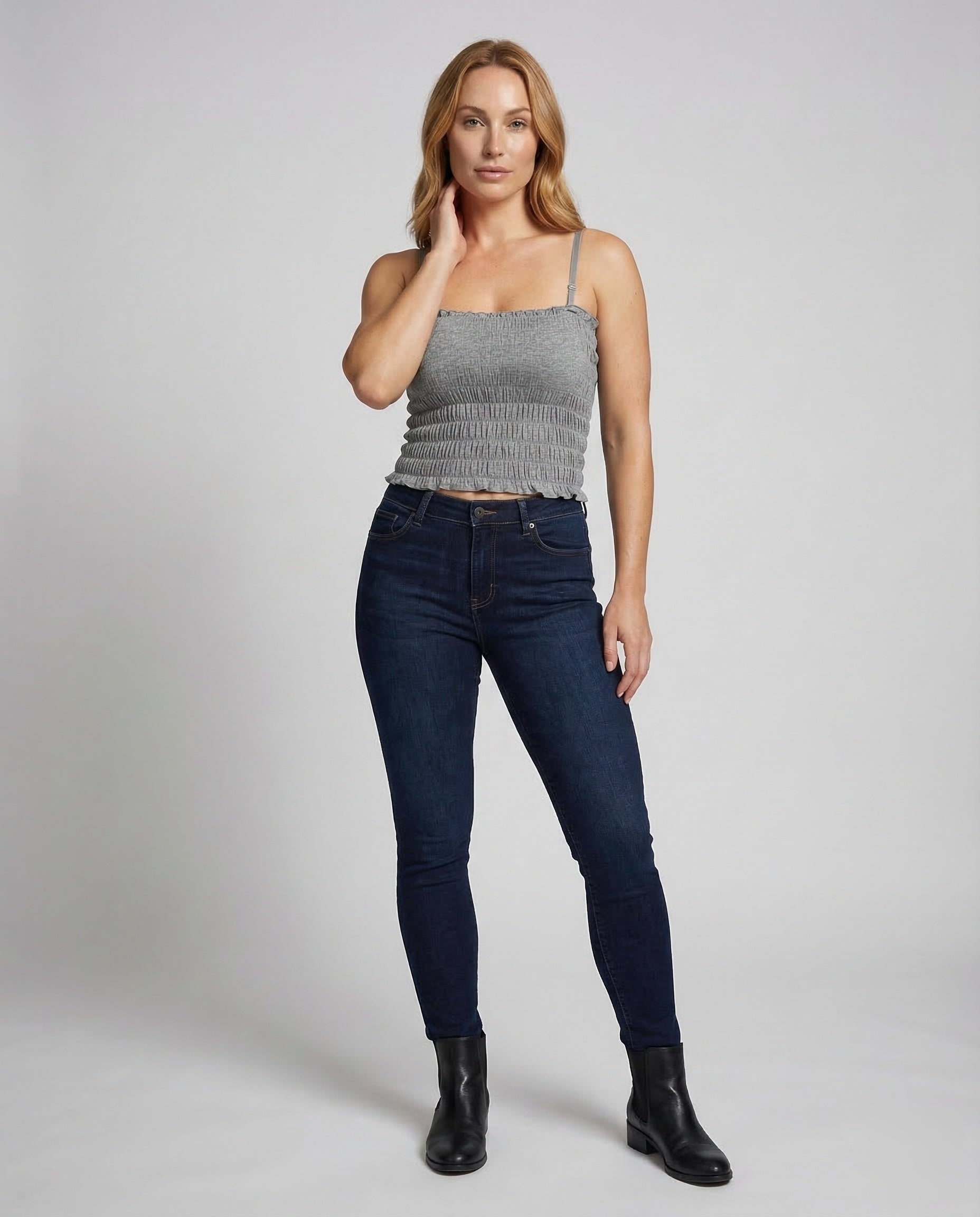 Crop Donna Smock Elasticizzato - Brentozzi