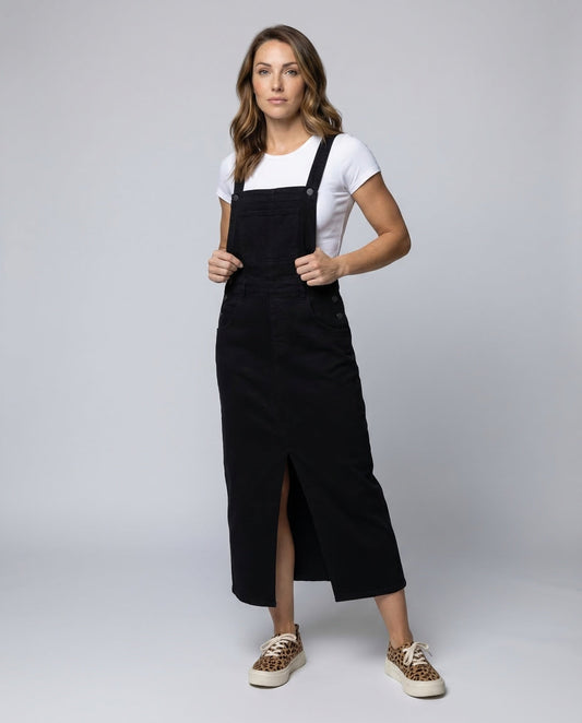 Vestito Salopette Midi Donna in Jeans - Brentozzi