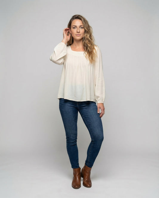 Camicia Donna Plissé Frontale Slim Fit - Brentozzi