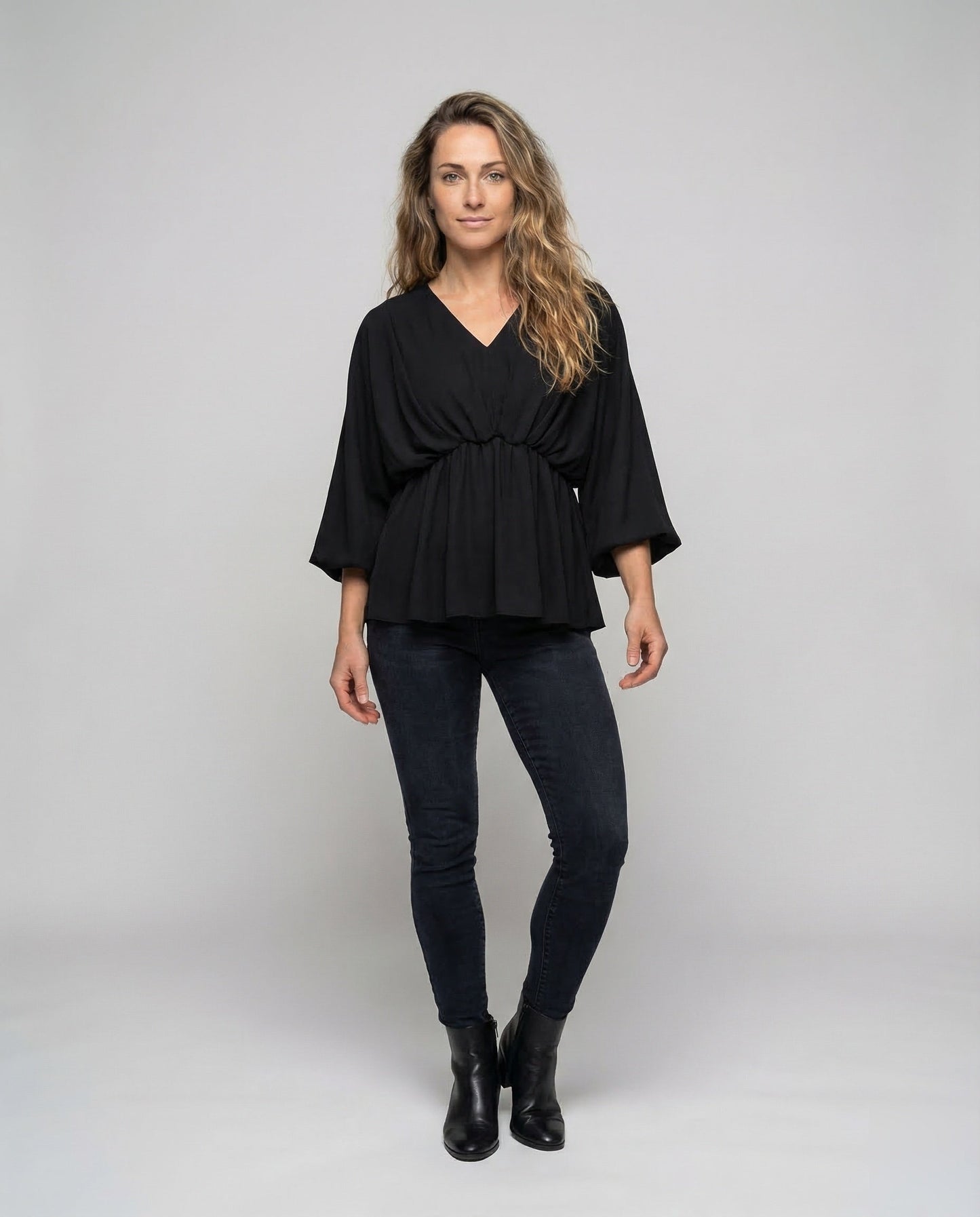 Blusa Tunica Donna Manica Pipistrello Ampia - Brentozzi
