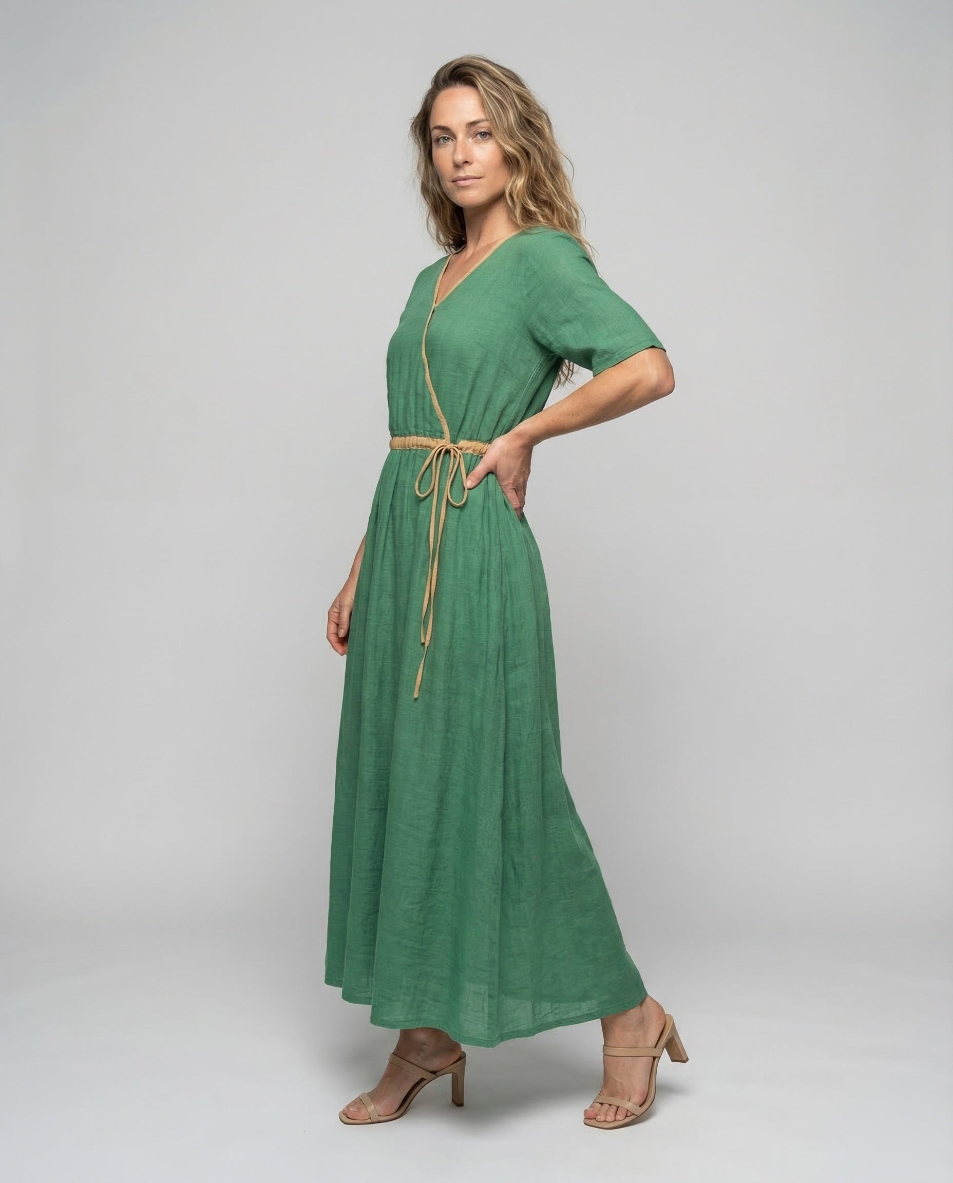 Abito Lino Donna Maxi Linea A - Brentozzi