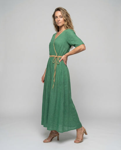 Abito Lino Donna Maxi Linea A - Brentozzi