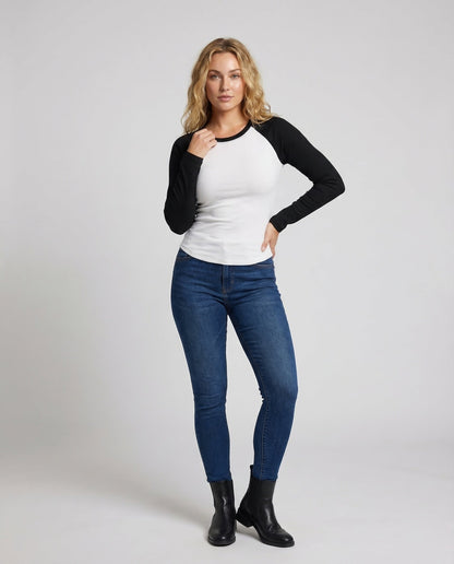 Maglia Donna Raglan Stile Baseball - Brentozzi