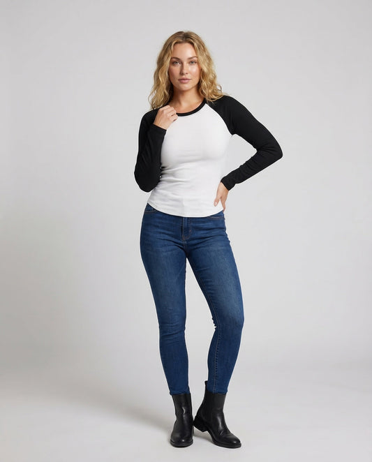 Maglia Donna Raglan Stile Baseball - Brentozzi