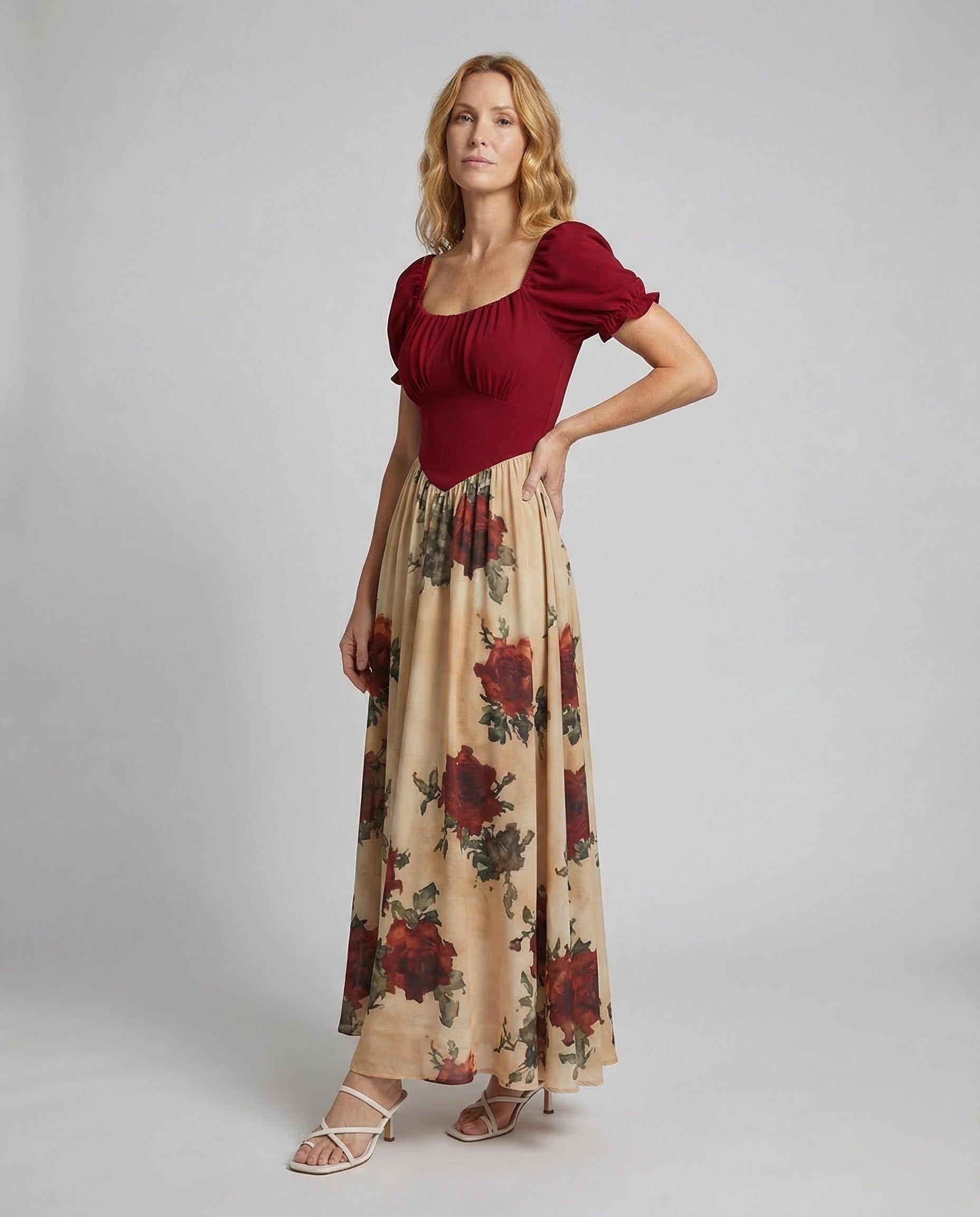 Abito Maxi Donna Stile Impero - Brentozzi