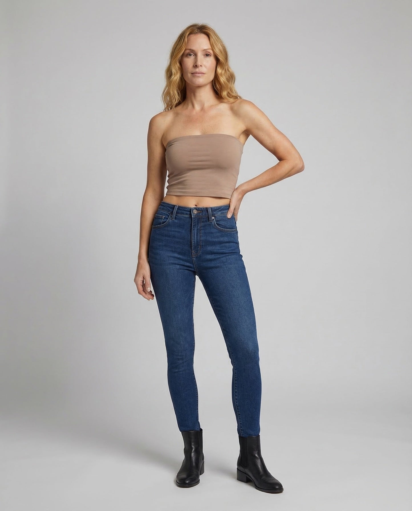 Bandeau Donna in Maglia Costina Elasticizzata - Brentozzi