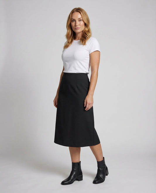 Gonna Midi Donna con Chiusura Lampo - Brentozzi