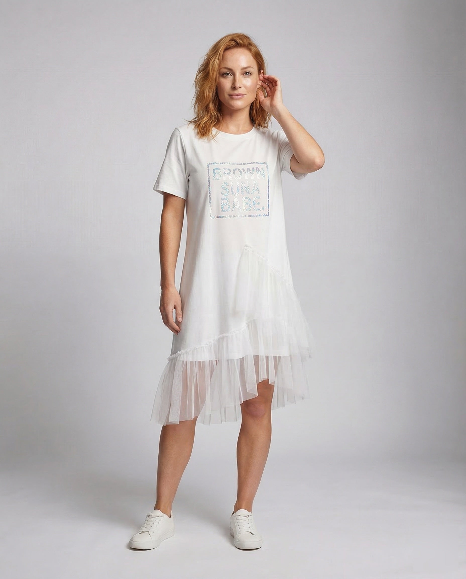 Abito Donna in Tulle Gonna a Balze - Brentozzi
