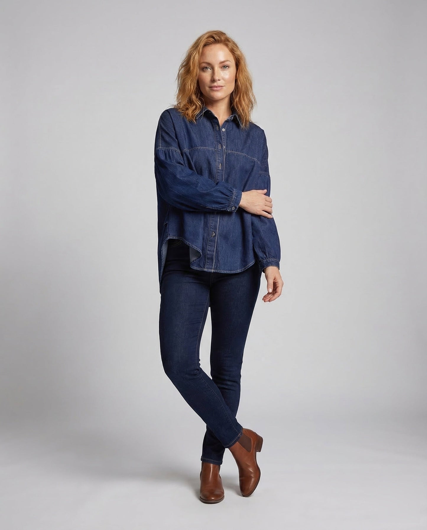 Camicia Jeans Donna Oversize - Brentozzi