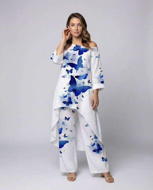 Set Culotte Donna in Lino Vestibilità Comoda - Brentozzi