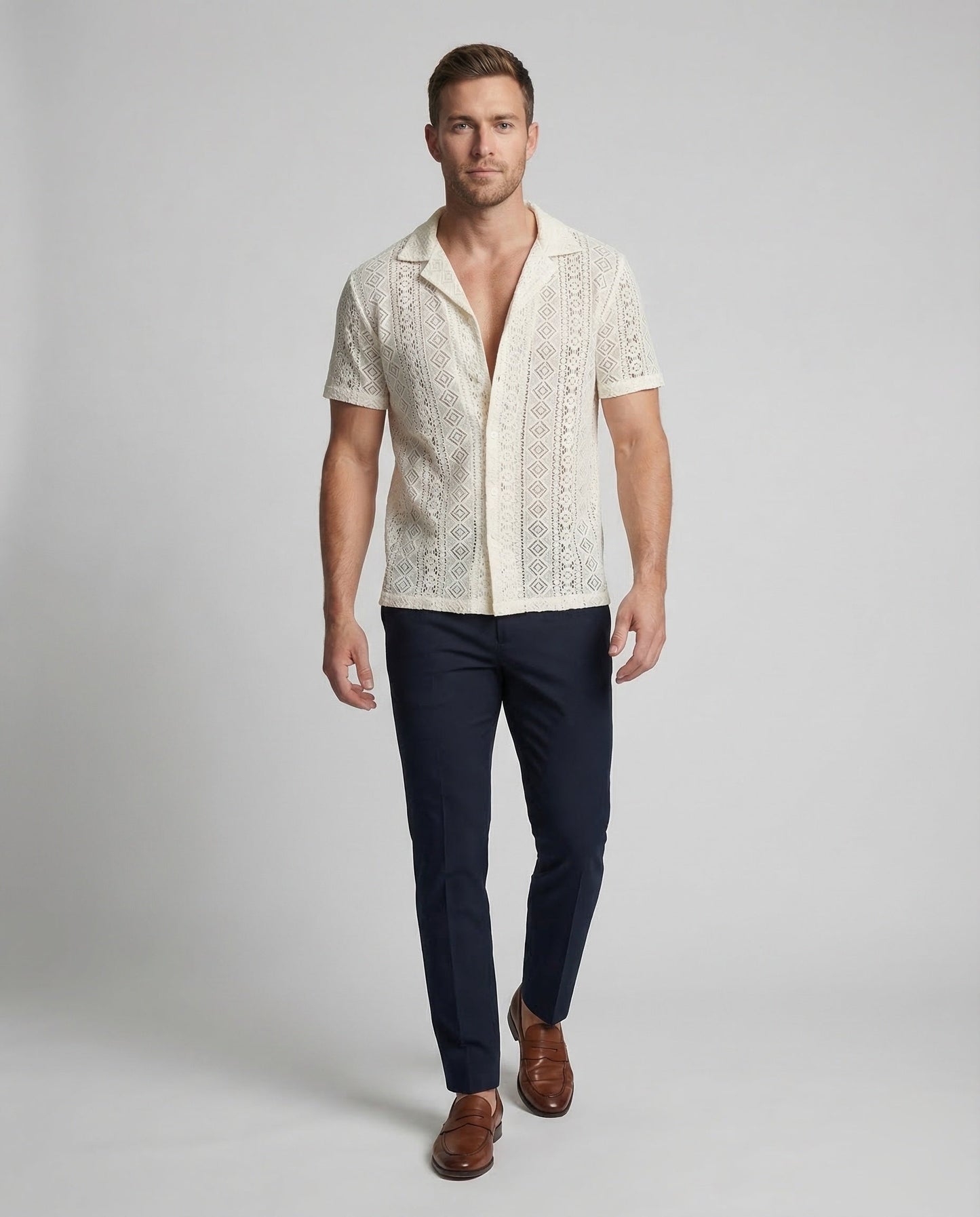 Camicia Uomo a Maglia Manica Corta - Brentozzi