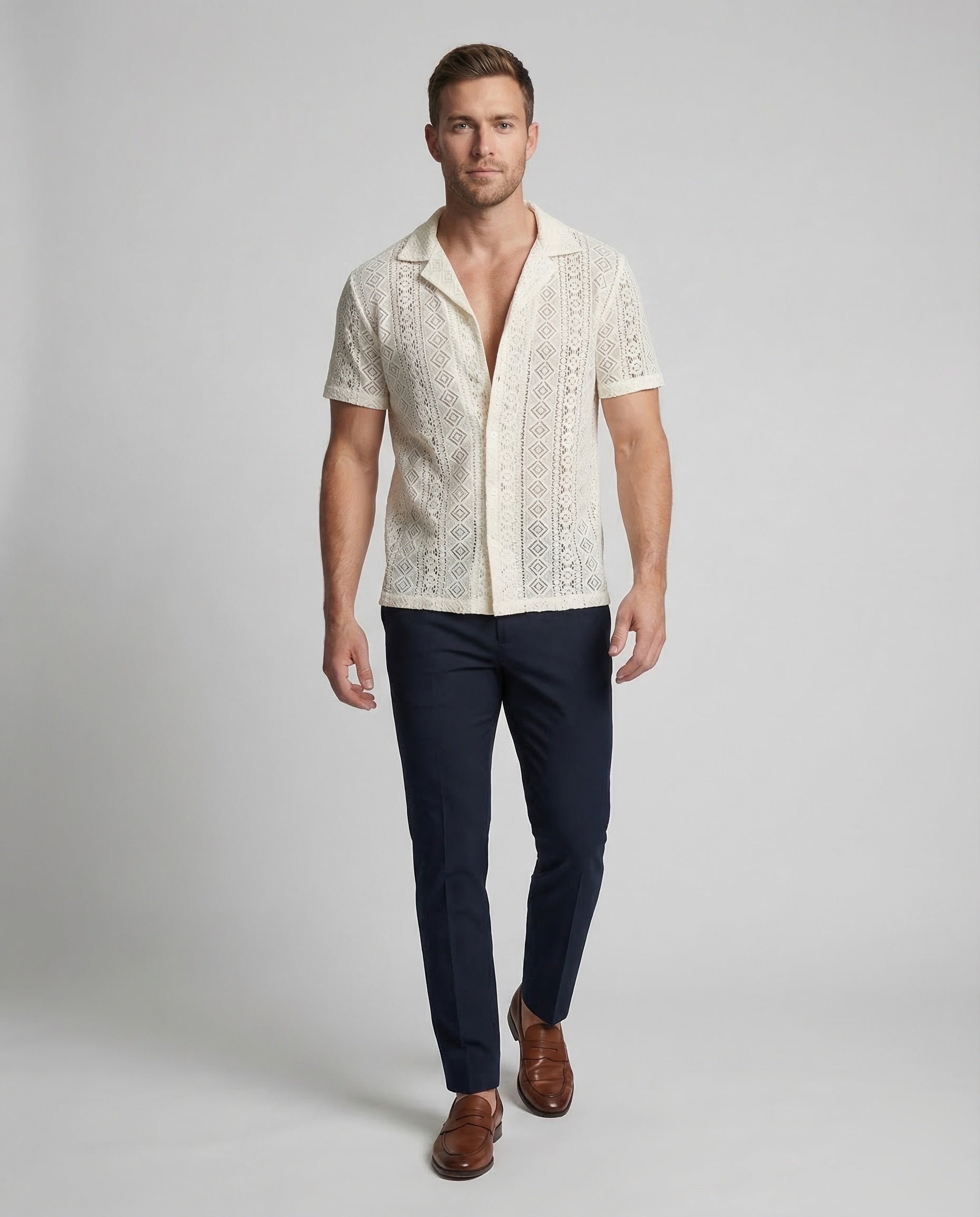 Camicia Uomo a Maglia Manica Corta - Brentozzi